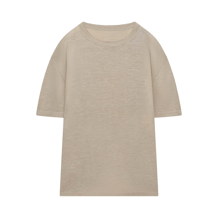 The Elder Statesman Lenny Knit Tee "Ecru"
