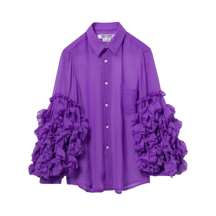 Comme des Garçons Rose-Detail Arm Blouse "Purple"