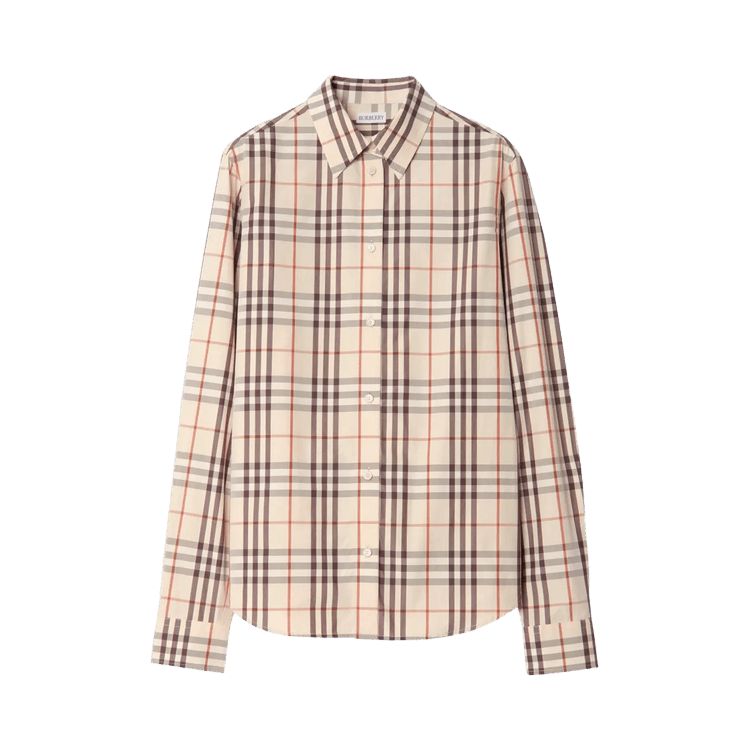Burberry Emma Check Shirt "Almond Beige Ip Check"