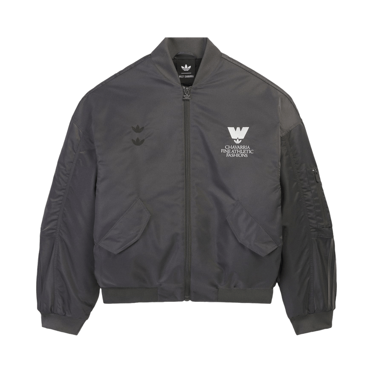 Adidas x Willy Chavarria Satin Bomber "Grey"