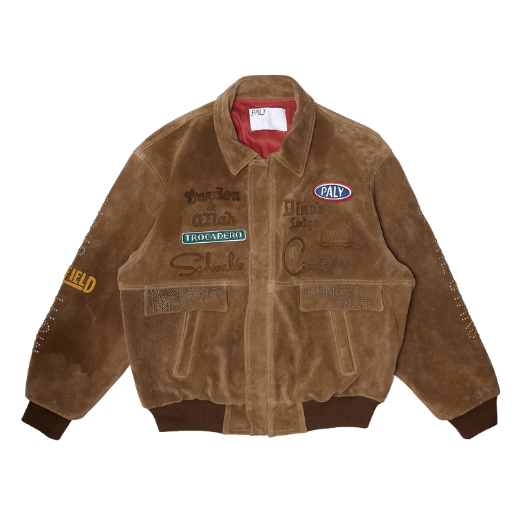 Paly Hollywood Sunset Blvd. Sponsored Suede Jacket "Tan"