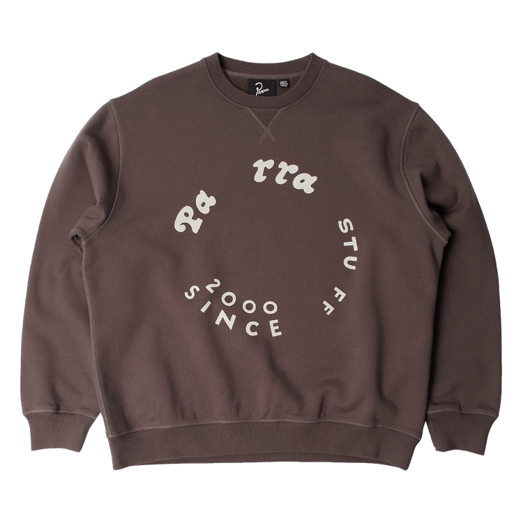 Parra Gasoline Crew Neck Sweatshirt "Brown"