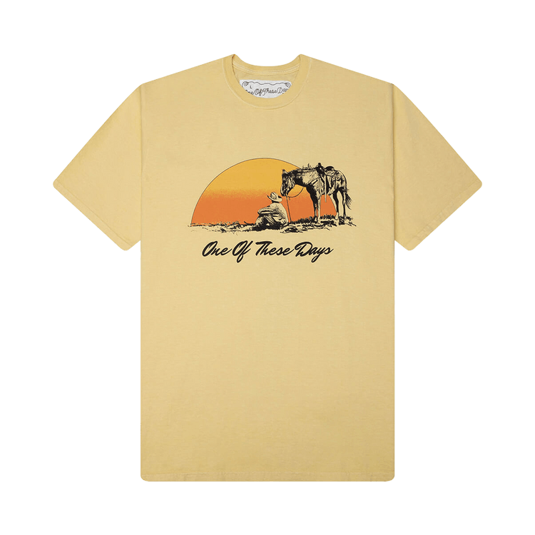 One Of These Days Could Only Remember T-Shirt "Hard Washed Yellow"
