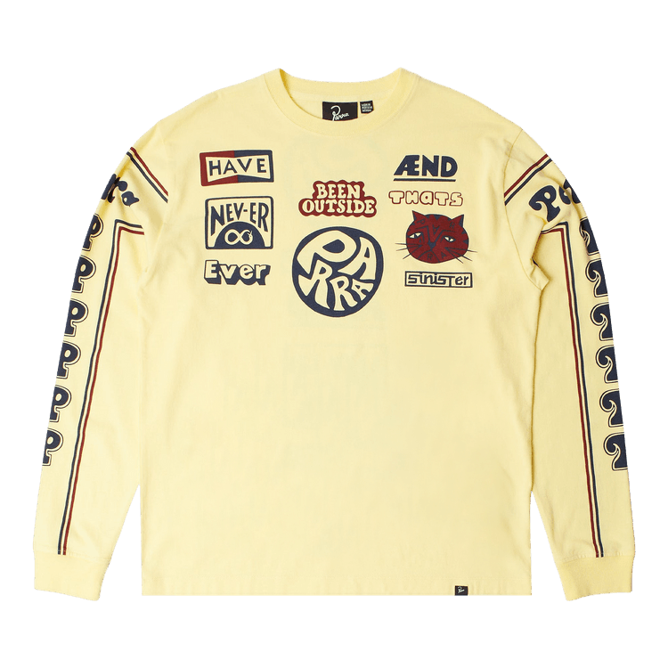Parra Never Sinister Long-Sleeve T-Shirt "Yellow"