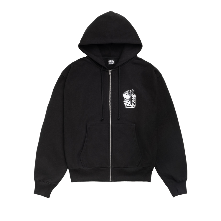 Stussy Tall Dice Zip Hoodie "Black"