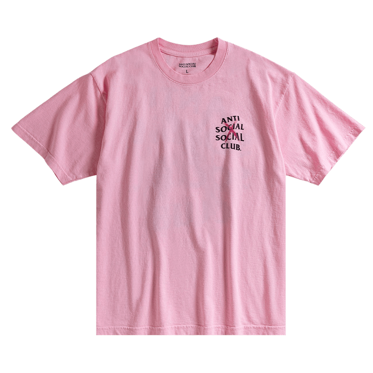 Anti Social Social Club Cancelled Hand Painted Tee "Pink"