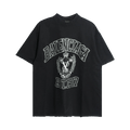 Balenciaga College Logo T-Shirt "Washed Black"