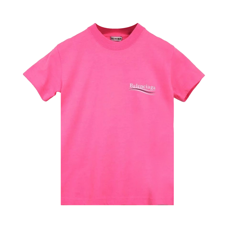 Balenciaga Campaign Logo T-Shirt "Bubble Gum/White"