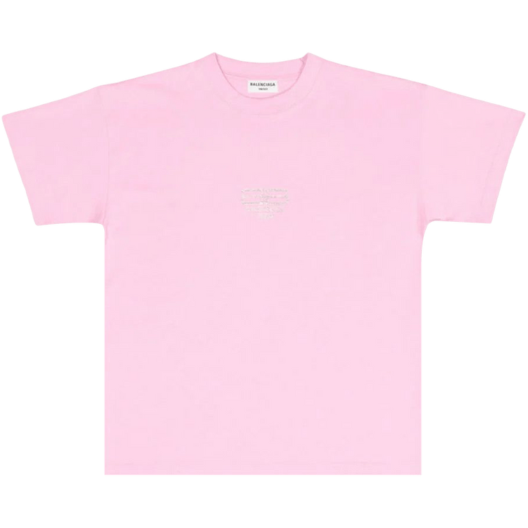 Balenciaga Paris Icon T-Shirt "Pink/Silver"