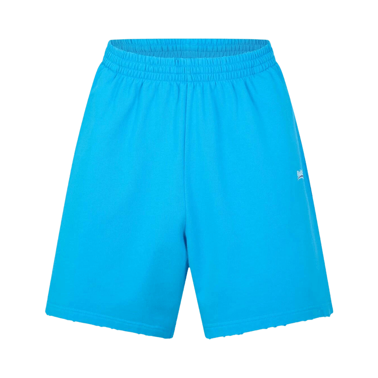 Balenciaga Campaign Logo Oversized Sweat Shorts "Azure/White/Red"