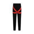 Ferragamo Satin Striped Pants "Black"