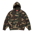 Supreme Satin Appliqué Hooded Sweatshirt "Woodland Camo"