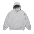 Supreme Satin Appliqué Hooded Sweatshirt "Heather Grey"