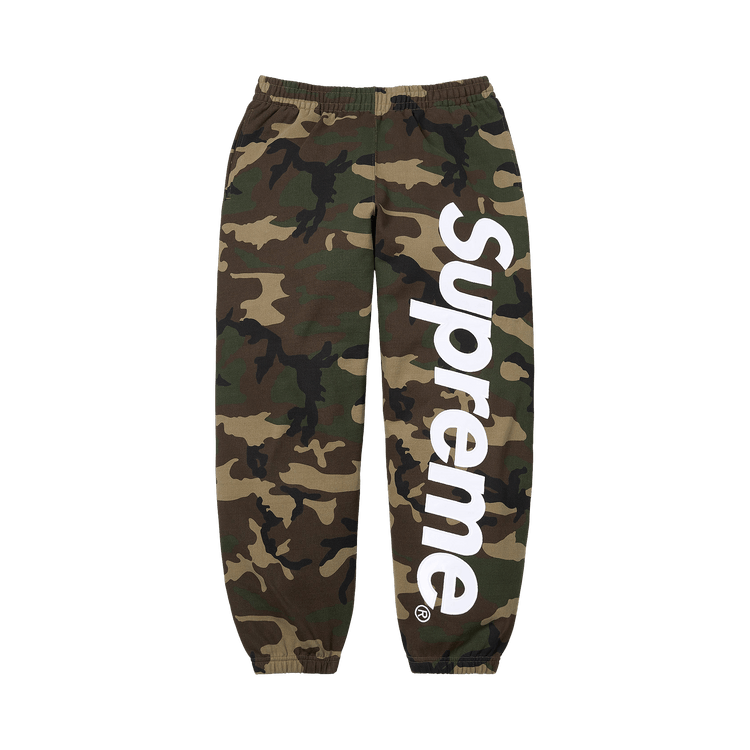 Supreme Satin Appliqué Sweatpant "Woodland Camo"