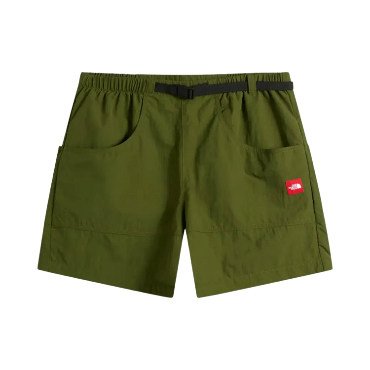 The North Face Red Box Nylon Belted Shorts "Woodland Green"