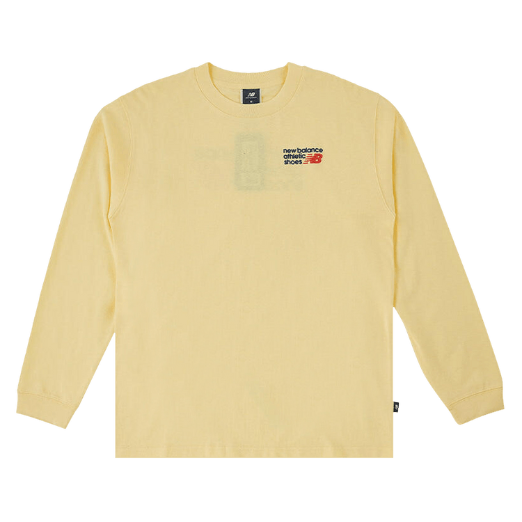 New Balance Athletics Premium Back Logo Long-Sleeve "Parchment"