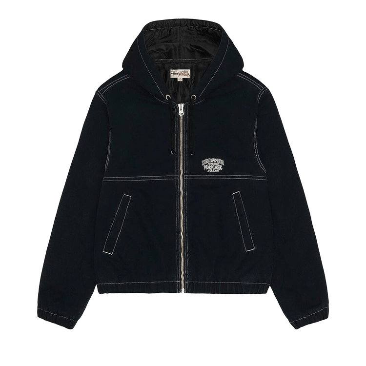 Stussy Work Jacket Contrast Stitch "Black"