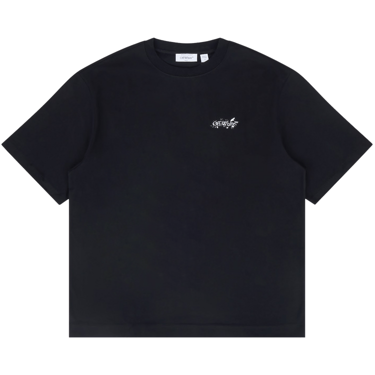 Off-White Paint Splatter Arrow Diag Fit Tee "Black"