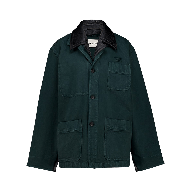 Miu Miu Gabardine Jacket "Bottle Green"