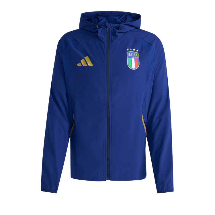 Adidas Italy Tiro Travel Full Zip Windbreaker "Victory Blue"