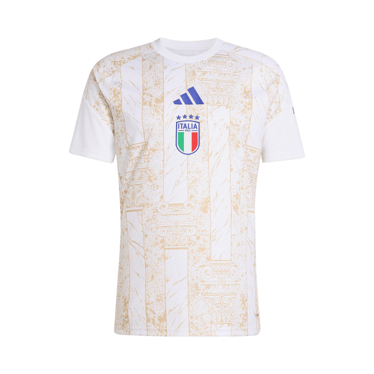 Adidas Italy 26 Home Pre-Match Jersey "White/Hazy Beige"