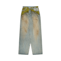 Doublet Moss-Grown Denim Pants "Blue"