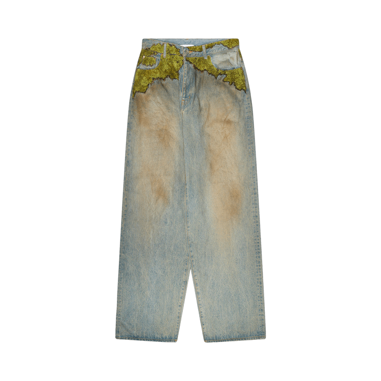 Doublet Moss-Grown Denim Pants "Blue"