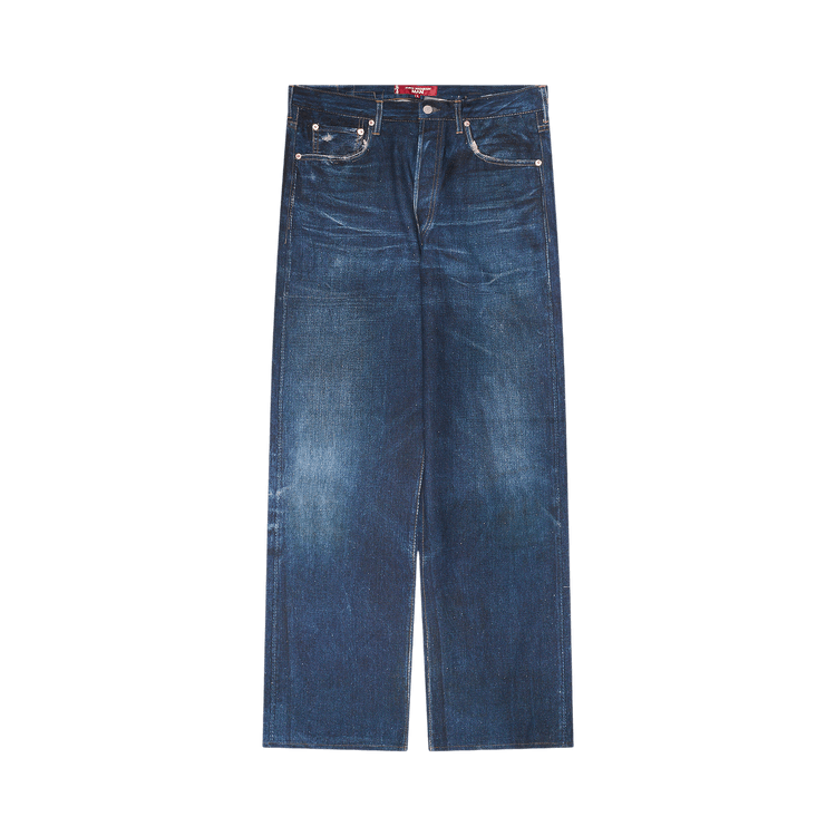 Junya Watanabe Printed Linen Trousers "Blue"