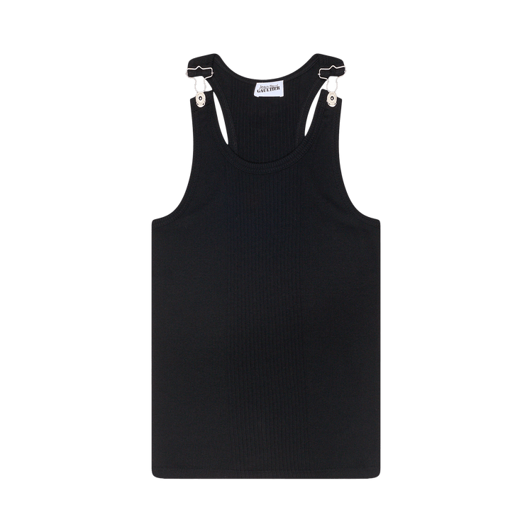 Jean Paul Gaultier Ribbed Tank Top "Black"