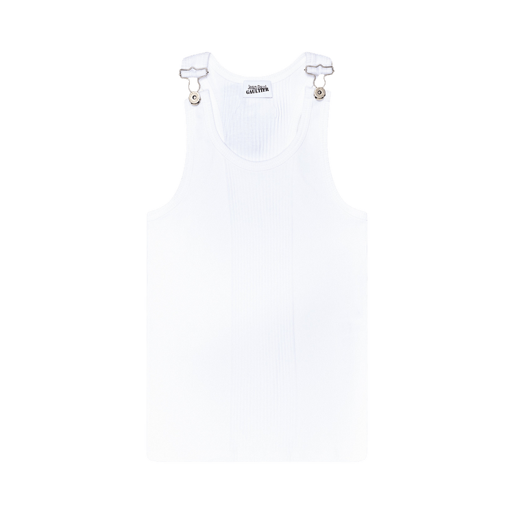 Jean Paul Gaultier Ribbed Tank Top "White"