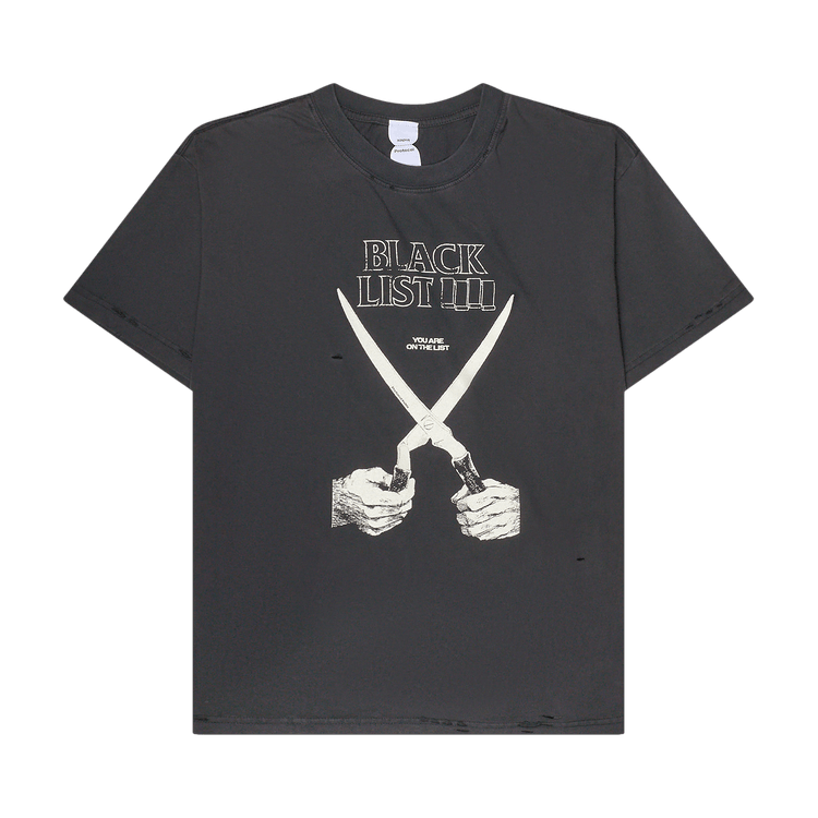 Protocol Index List Washed T-Shirt "Black"