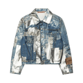 Acne Studios Printed Tape Denim Jacket "Blue"