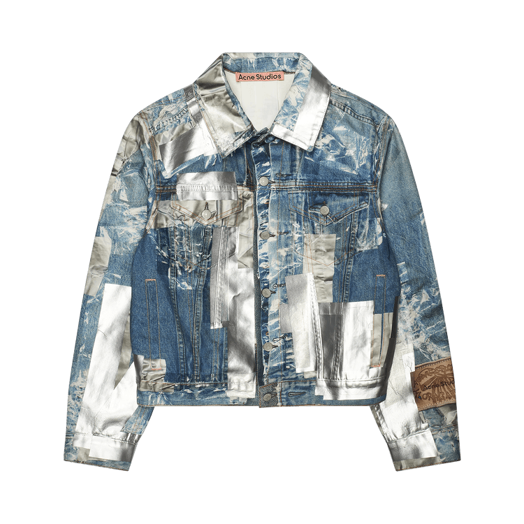 Acne Studios Printed Tape Denim Jacket "Blue"