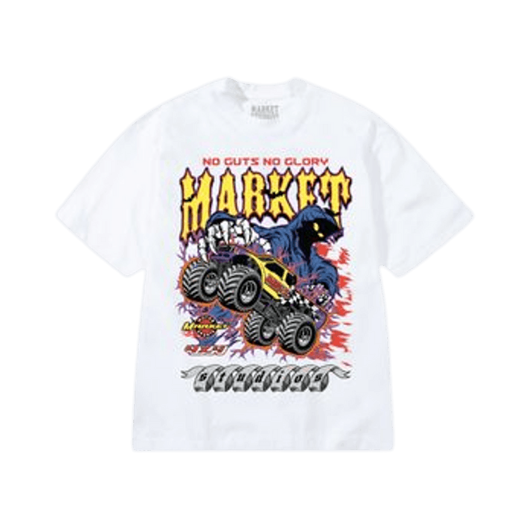 Market No Guts No Glory T-Shirt "White"