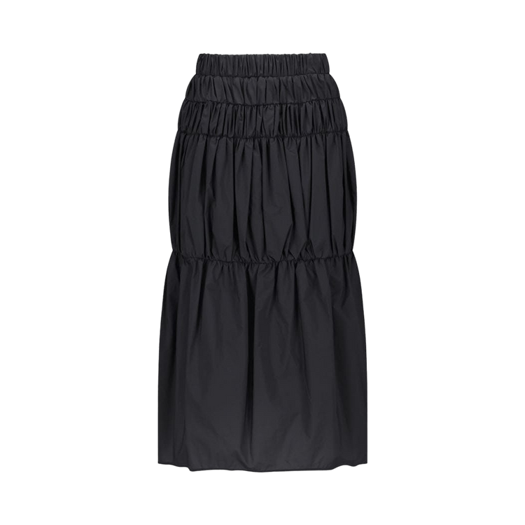Amomento Nylon Shirring Skirt "Charcoal"