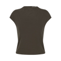 Amomento Jersey Mock Neck Top "Brown"