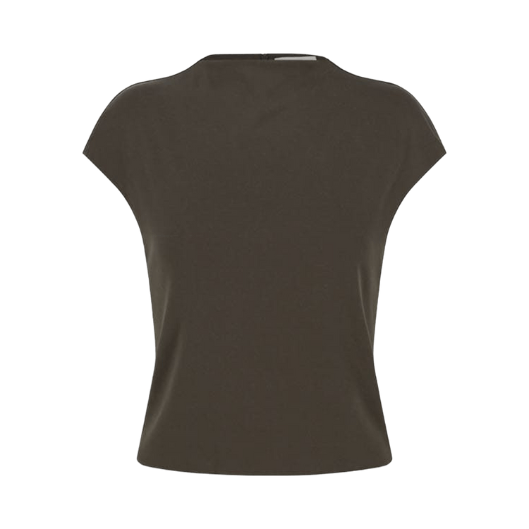 Amomento Jersey Mock Neck Top "Brown"