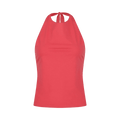 Amomento Jersey Halter Neck Top "Red"