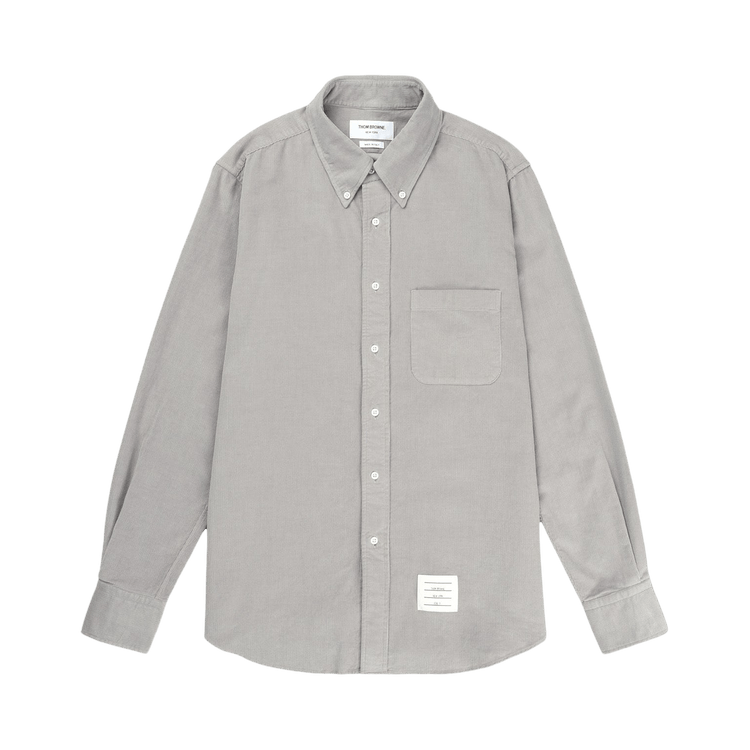 Thom Browne Straight Fit Shirt "Light Grey"