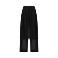 Amomento Sheer Layered Pants "Black"