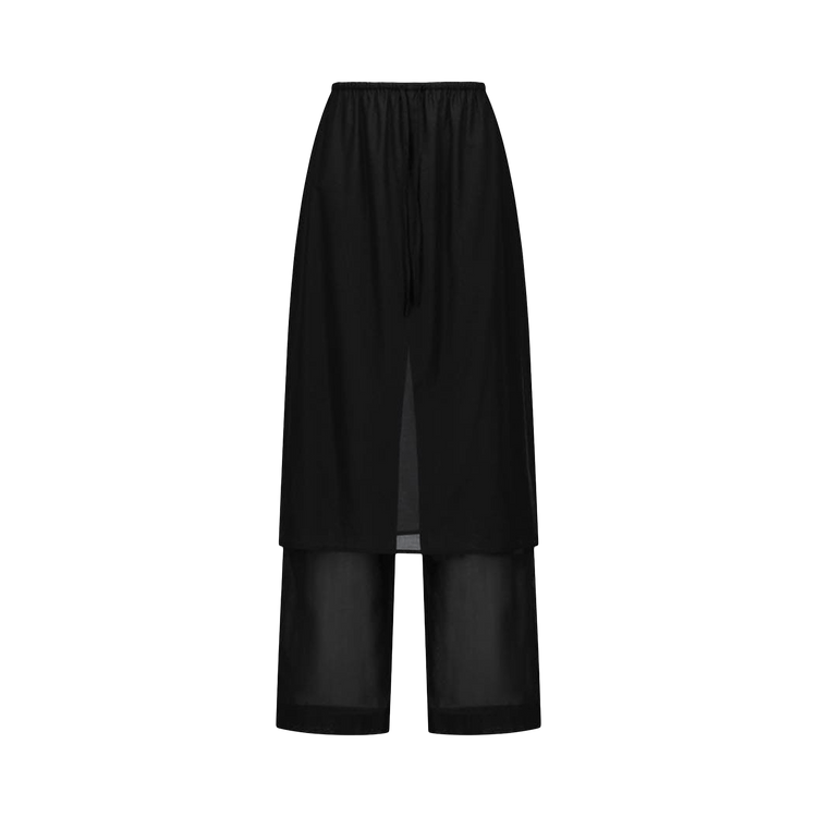 Amomento Sheer Layered Pants "Black"