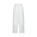 Amomento Sheer Layered Pants "White"