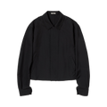 Auralee Wool Herringbone Blouson "Black"