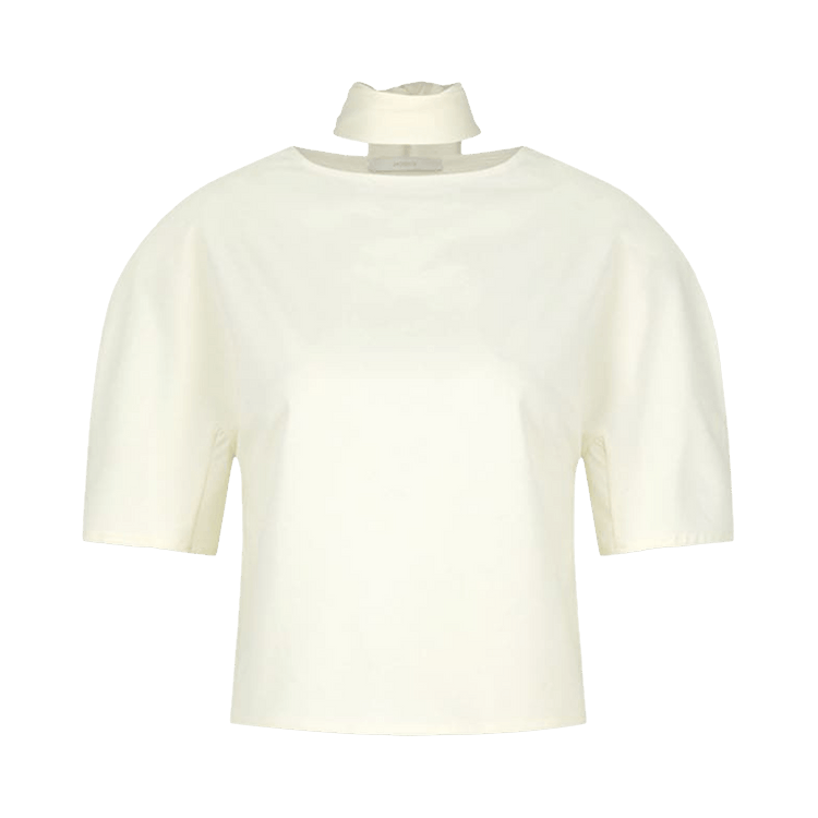 Amomento Padded Jersey Top "Ivory"
