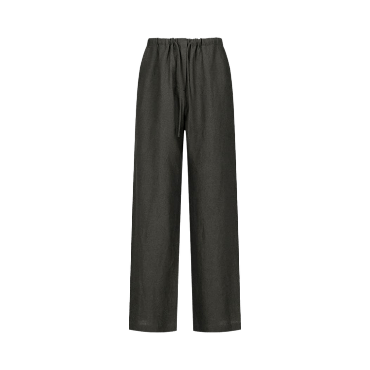 Amomento Linen Banding Pants "Khaki Grey"