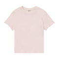 Auralee Brushed Organic Cotton Jersey Tee "Pale Pink"