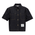 Thom Browne Japanese Selvedge Denim Button Down Shirt "Navy"