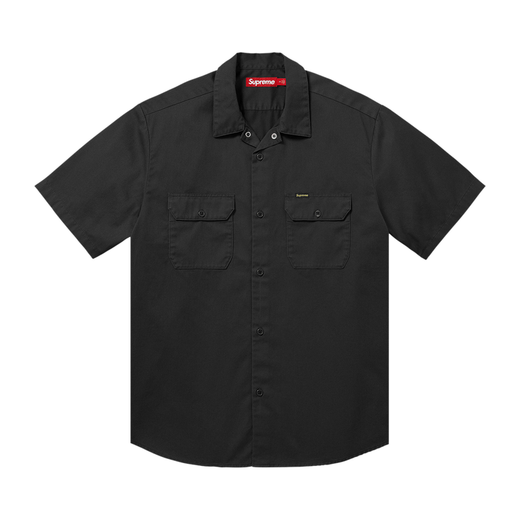 Supreme Ghostface Short-Sleeve Work Shirt "Black"