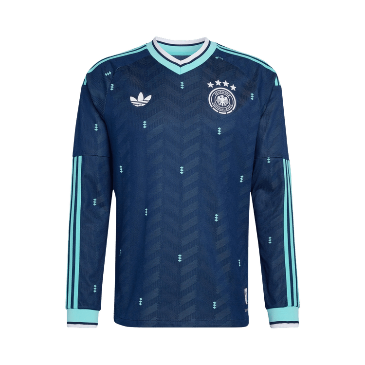 Adidas Germany 26 Away Authentic Long Sleeve Jersey "Collegiate Navy"