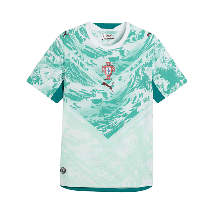 Puma Portugal Authentic Away Jersey "Puma White-Green Lagoon"